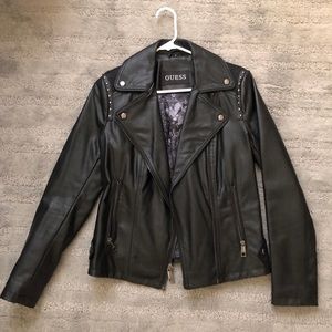 NEVER WORN!!! Guess Faux Leather Jacket